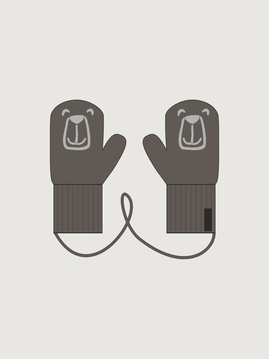 Варежки 14м22326 кофе