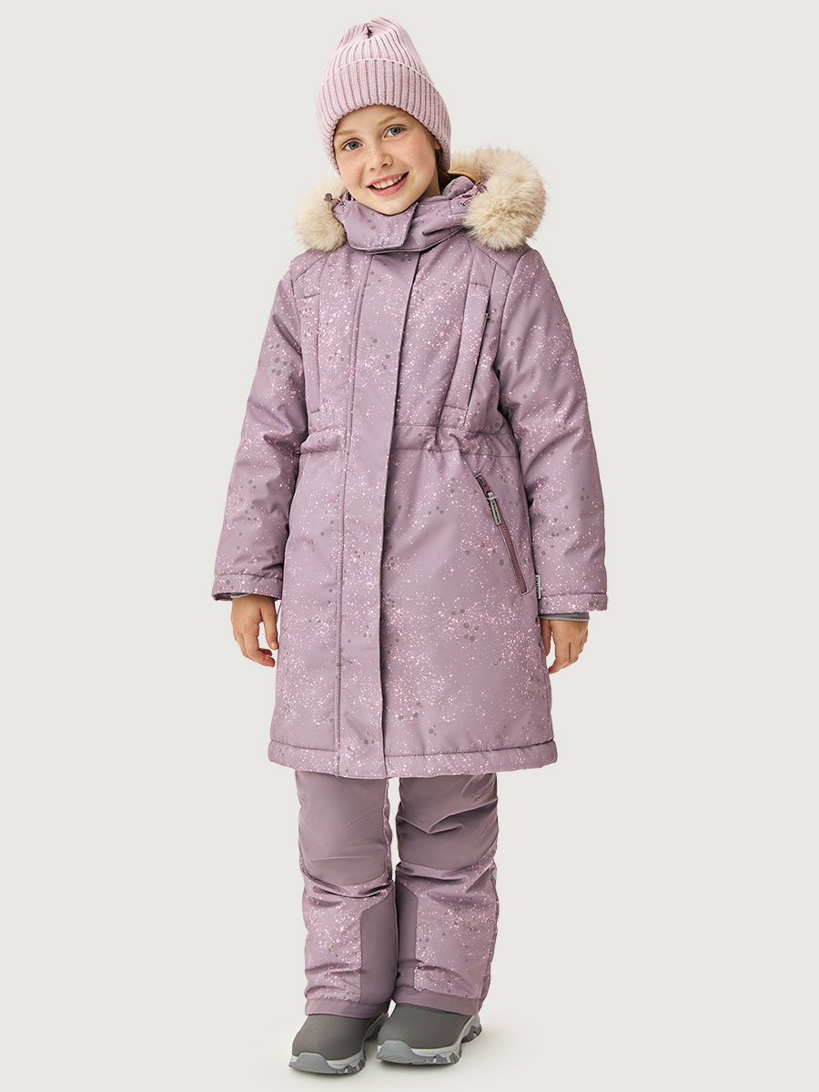 Пальто 6з4825 орхидея/розовый