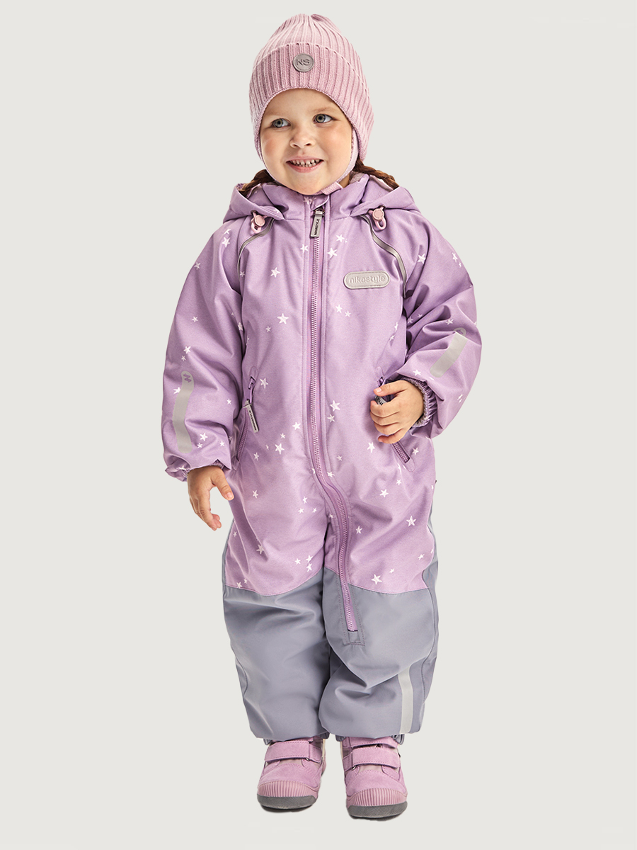 Комбинезон 8м0626 пудра/светло-серый