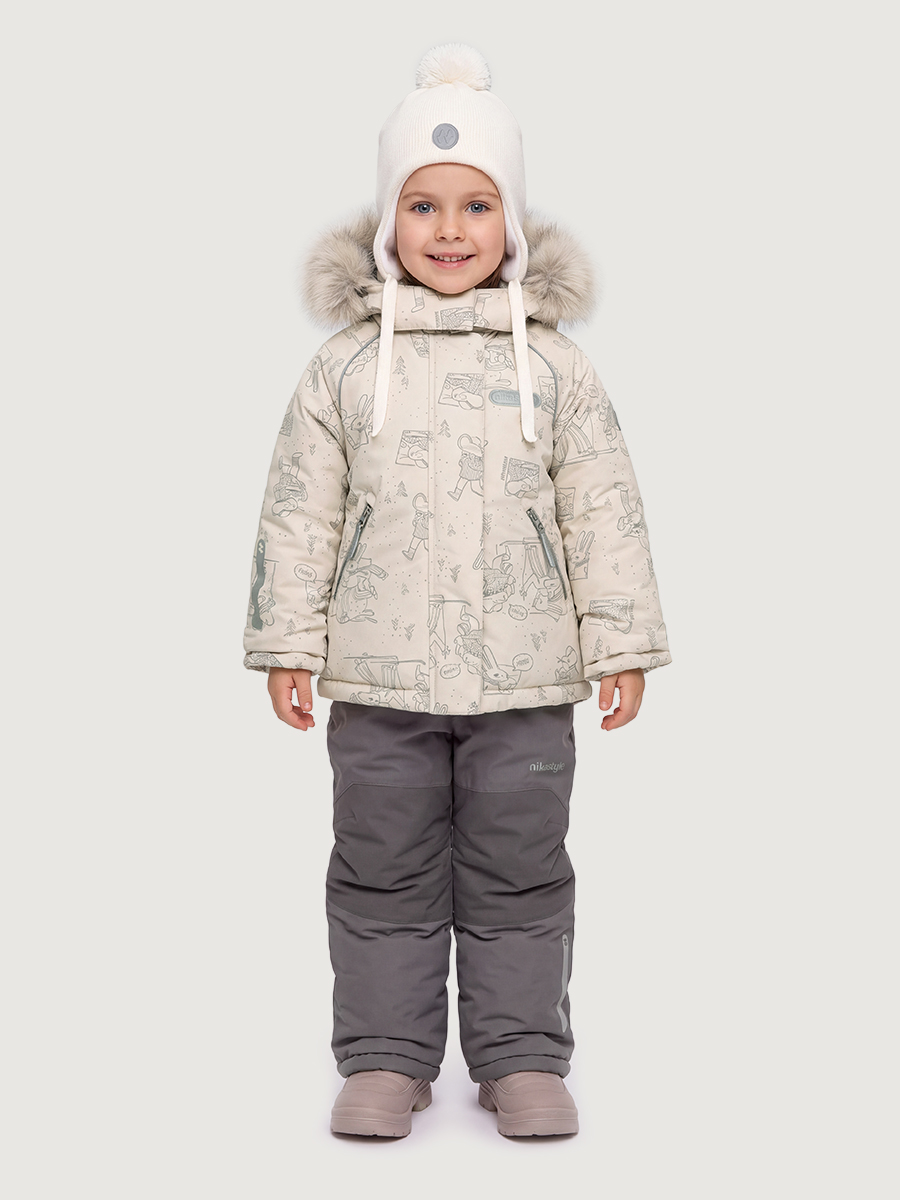 Костюм 7з1026 крем/кофе