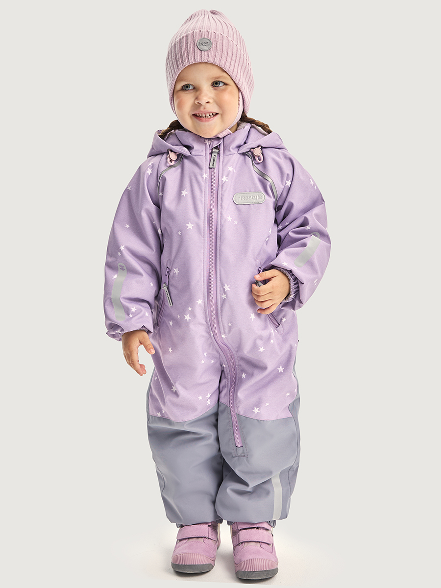 Комбинезон 8м0626 пудра/светло-серый