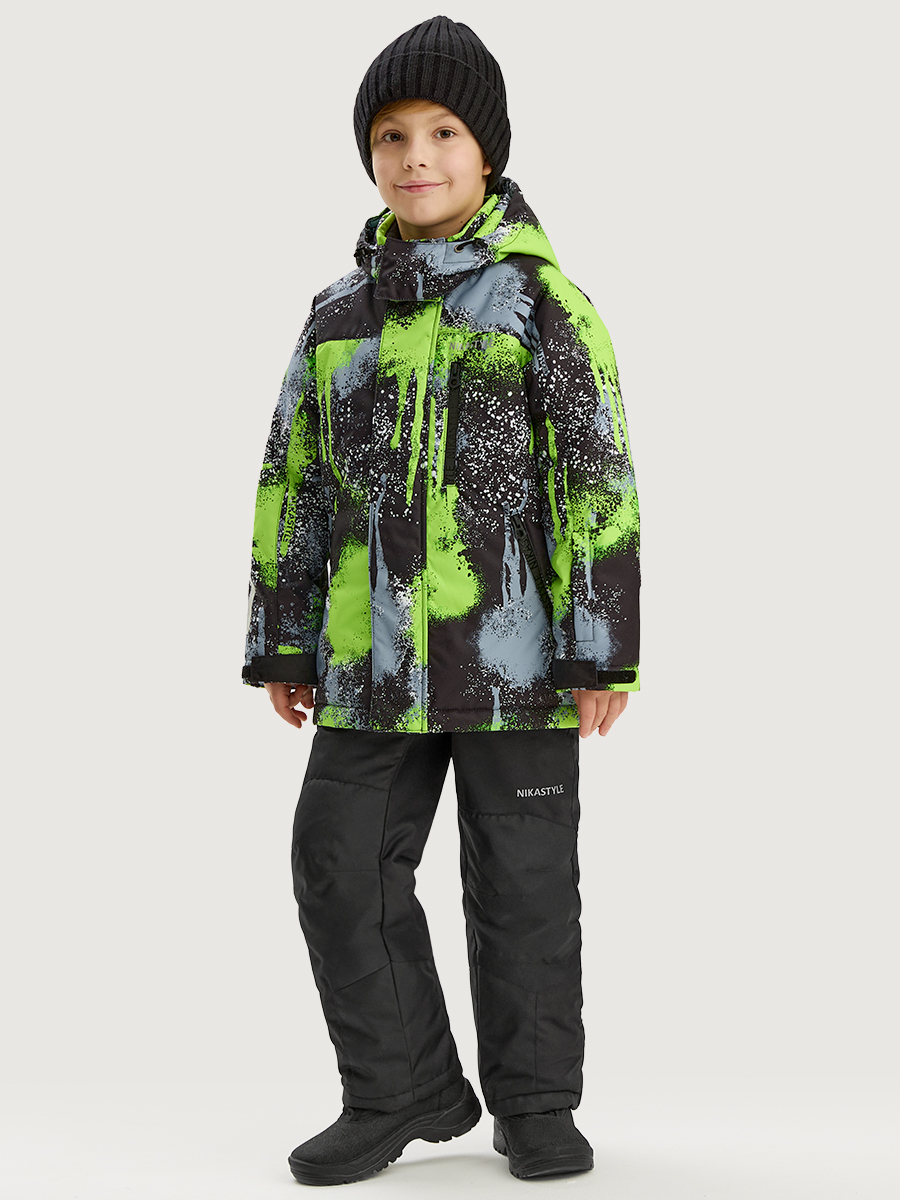 Костюм 7з1725 салат/черный