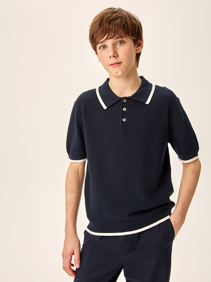 Джемпер-поло 4ш70326 синий