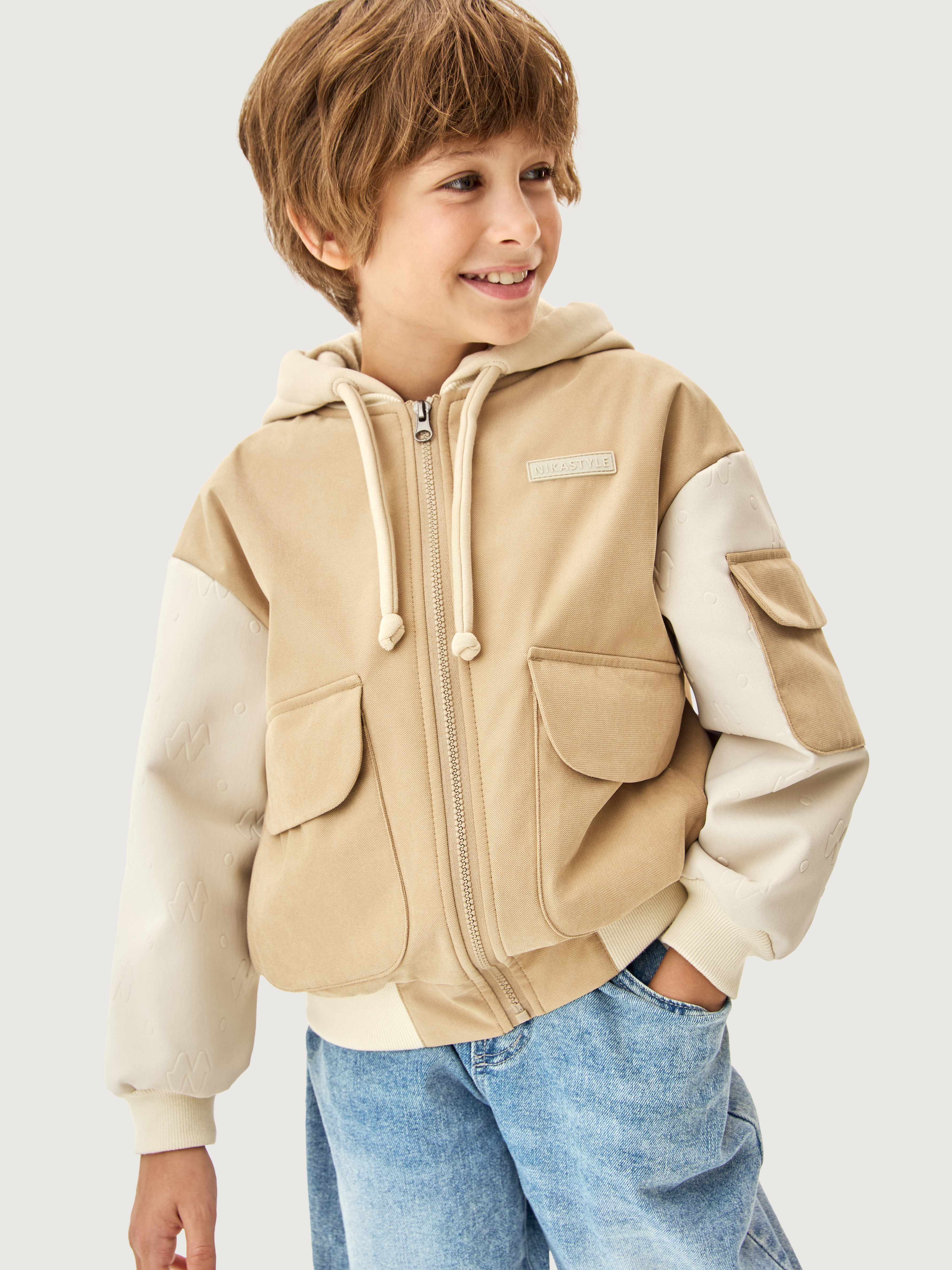 Куртка 4м6326 песок/кешью