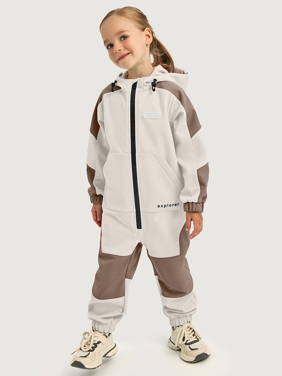 Комбинезон 8л15026 кешью/кофе