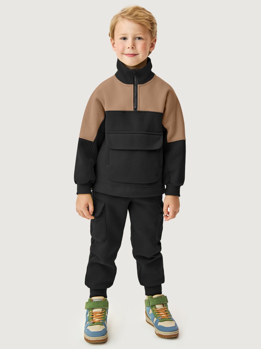 Костюм 7т11726 черный/какао