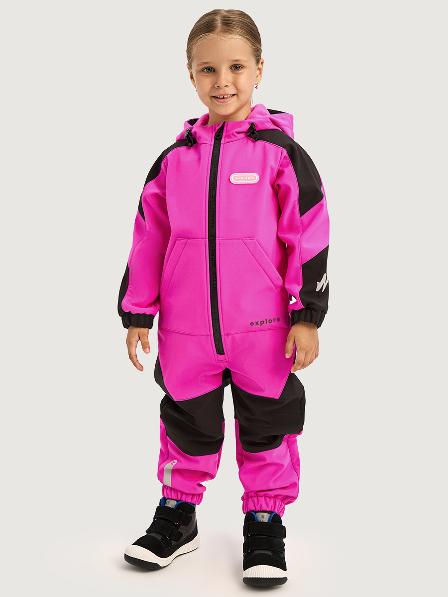 Комбинезон 8л15026 фуксия/черный