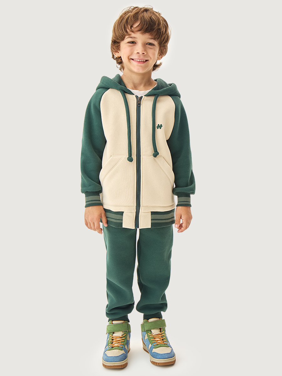 Костюм 7т12126 изумруд/беж