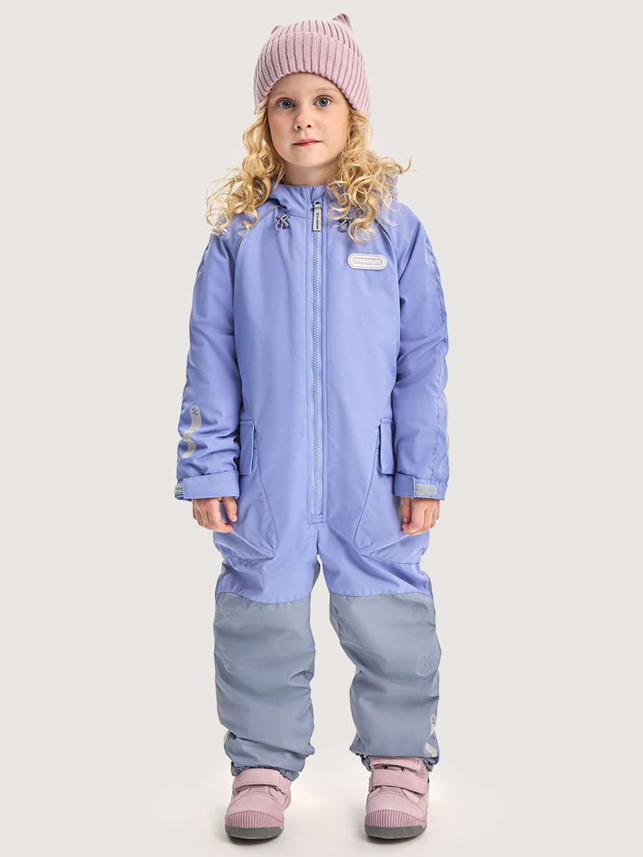 Комбинезон 8м8626 лаванда/светло-серый