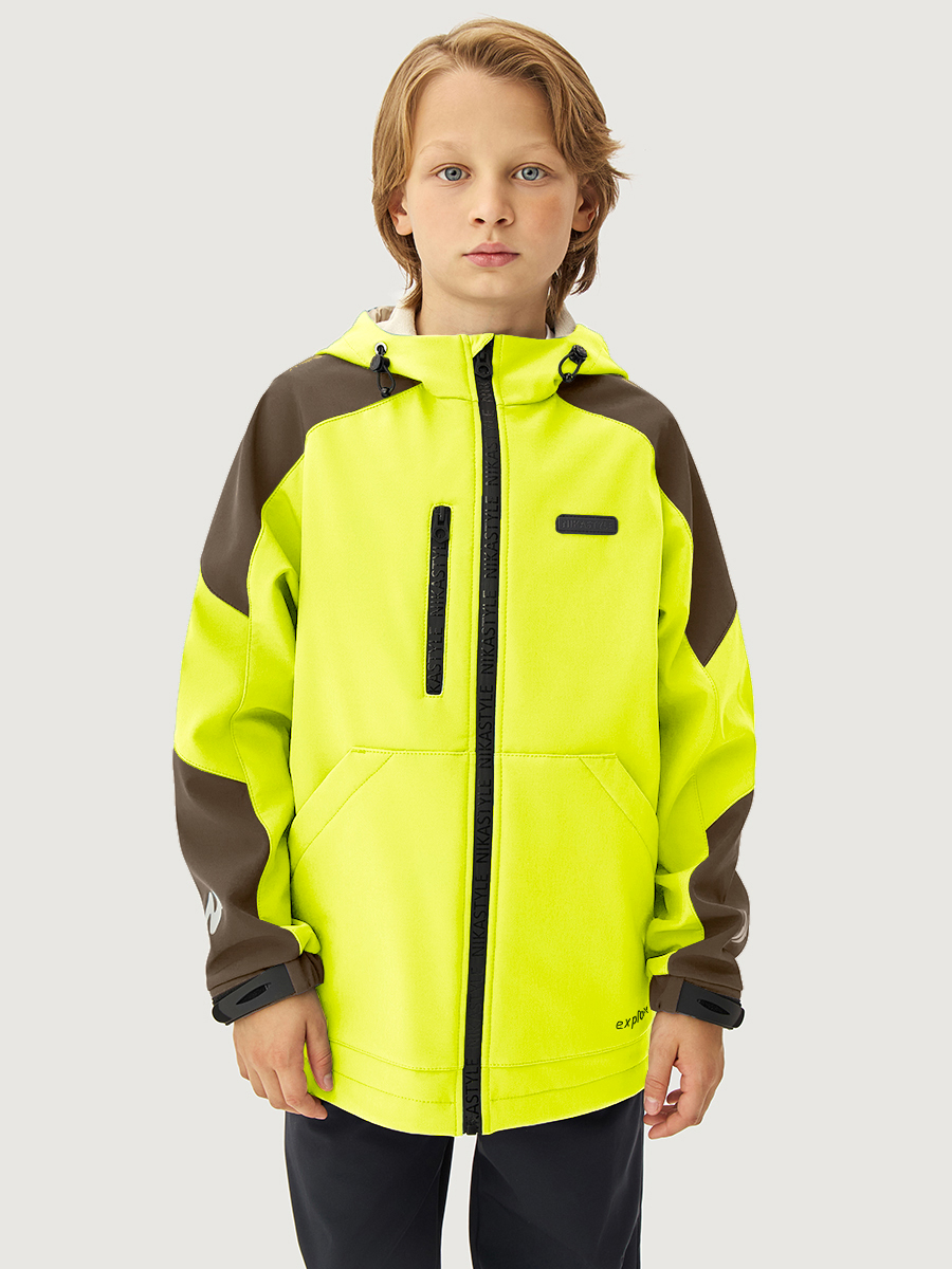 Ветровка 4л15526 лайм/кофе