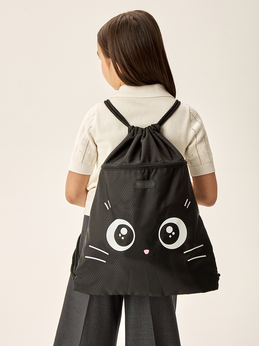 Рюкзак-мешок для обуви 26ш26025 принт "Кошка"