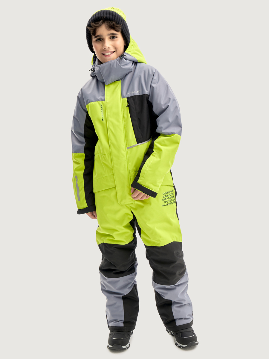 Комбинезон 8з4925 салат/сталь