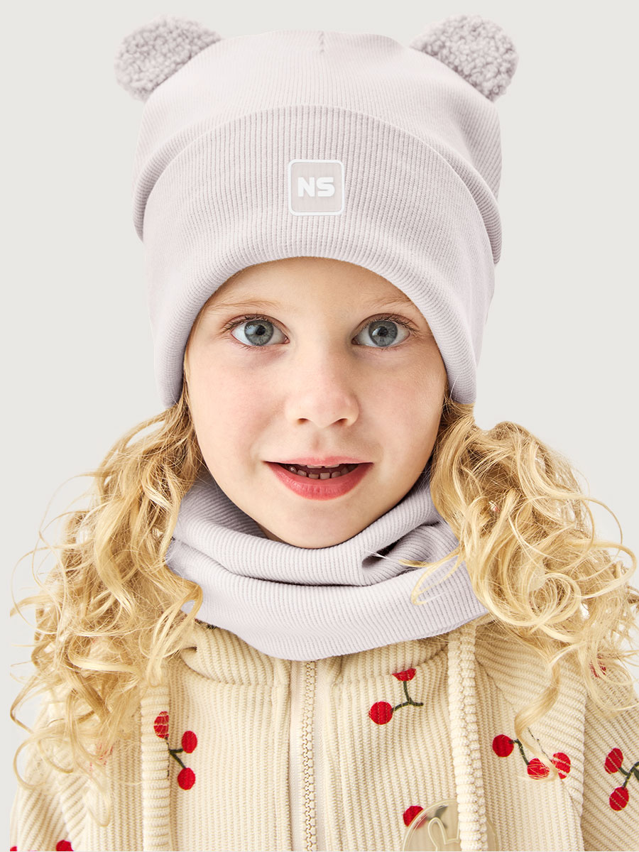 Комплект шапка и снуд 12л22626 кешью