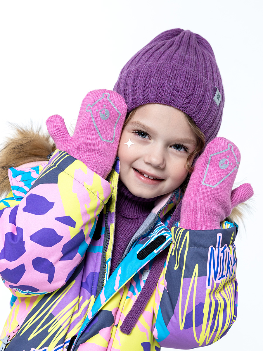 Вязаные двойные рукавицы. Варежки 2024. Варежки вязаные с косичкой в векторе. Варежки 2024. 3л2722 фуксия.