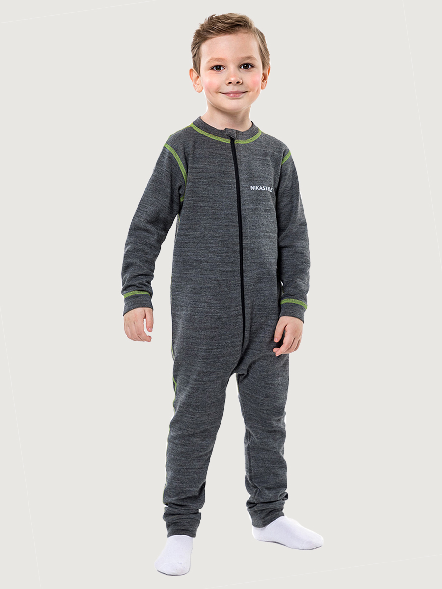 Комбинезон 8т11024 темно-серый меланж