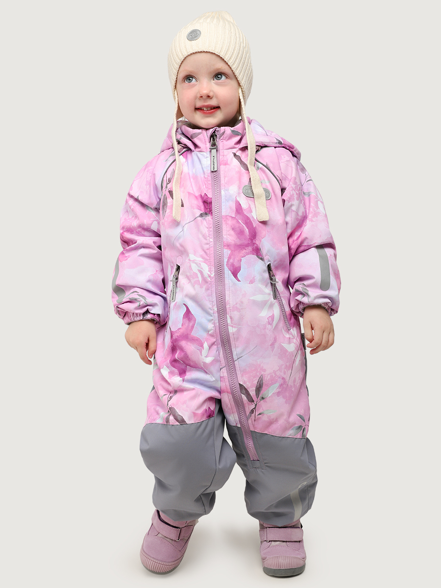 Комбинезон 8м2826 розовый/светло-серый