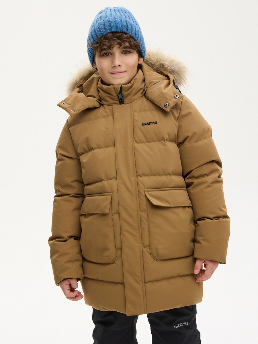 КУРТКА пуховая 4з8124 кэмел