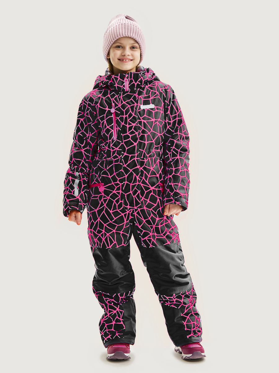 Комбинезон 8з2625 фуксия/черный