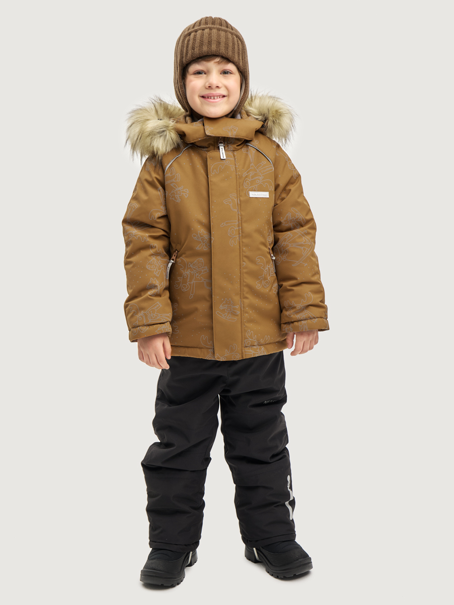 Костюм 7з0725 кэмел/черный