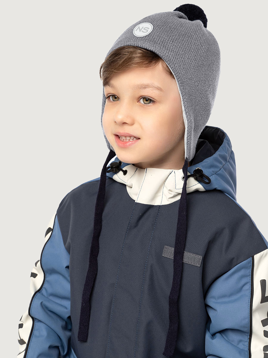 Шапка 11м20726 серый меланж