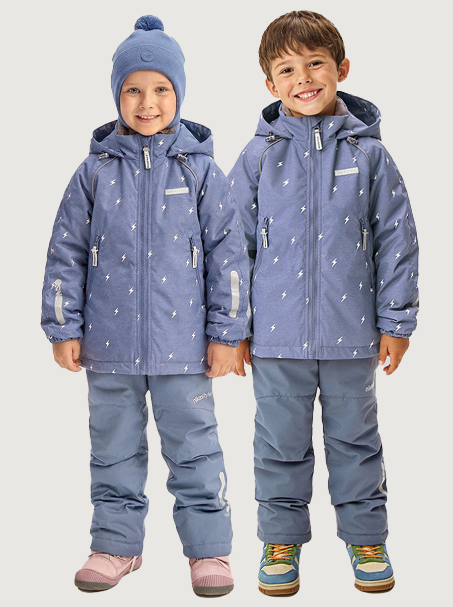 Костюм 7м0926 деним/серый