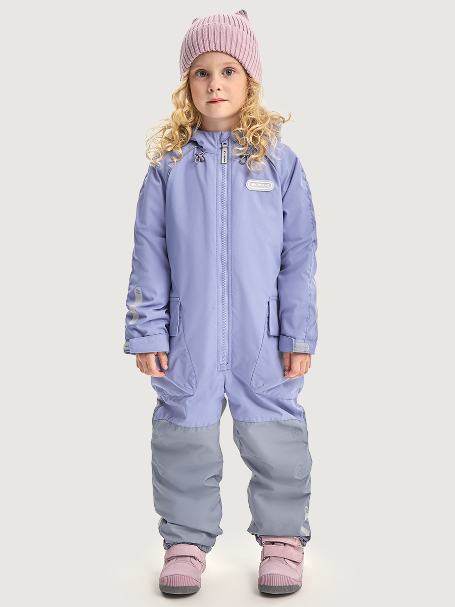 Комбинезон 8м8626 лаванда/светло-серый