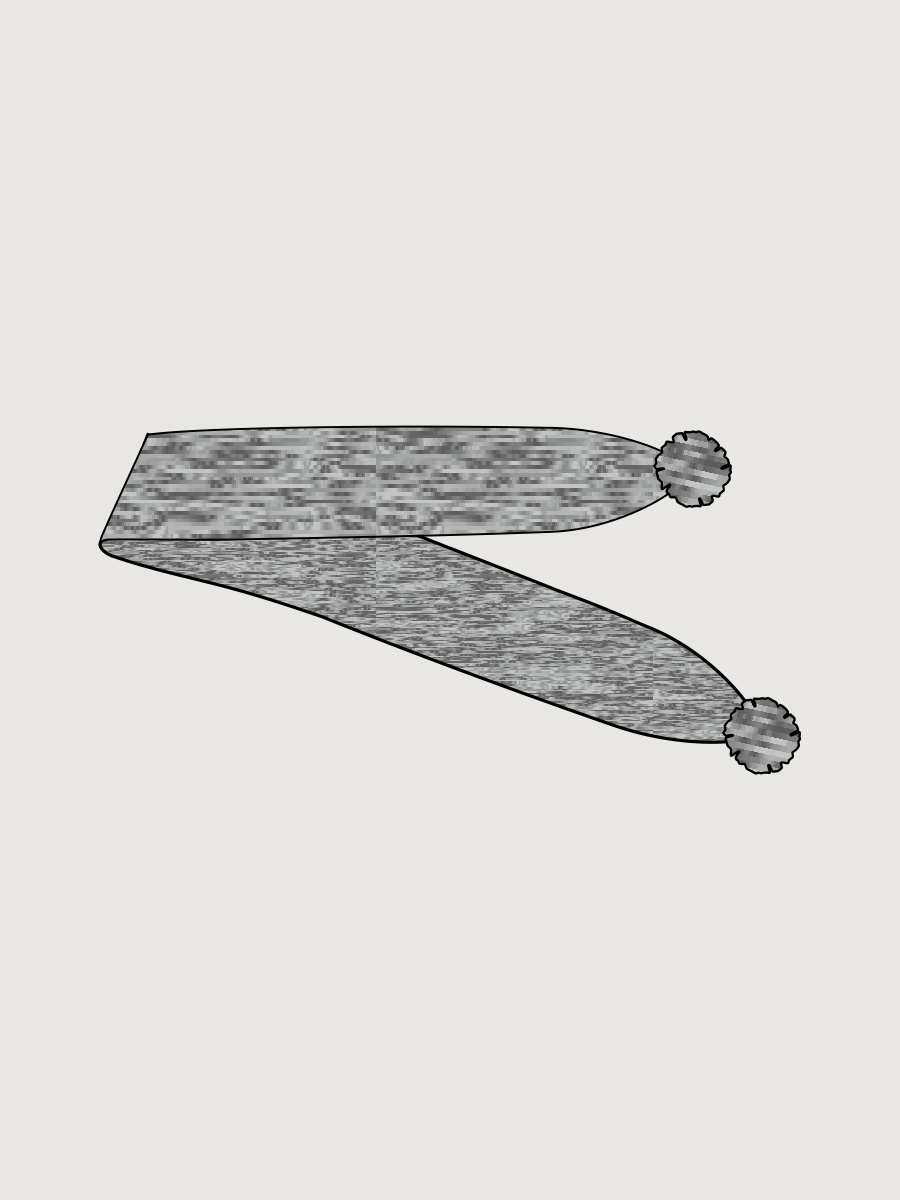 Шарф 17м21926 серый меланж