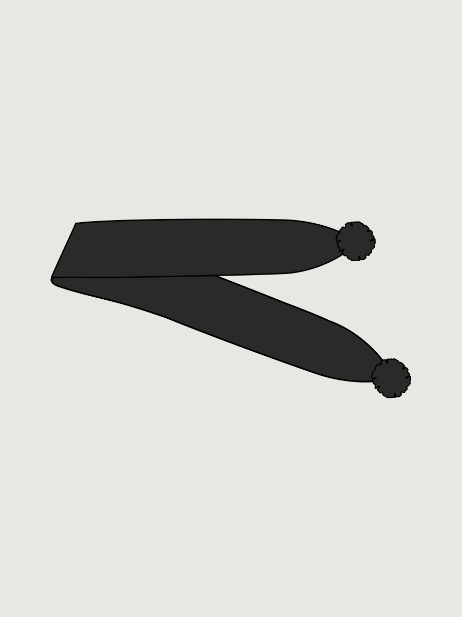 Шарф 17м21926 черный