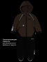 Костюм 7м1926 орех/черный от производителя NIKASTYLE
