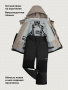 Костюм 7з5126 серый песок/черный от производителя NIKASTYLE