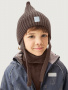 Комплект шапка и манишка 12м21126 кофе от производителя NIKASTYLE