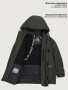 Парка п4м4326 хаки от производителя NIKASTYLE