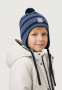 Шапка 11м20726 джинс/неви от производителя NIKASTYLE