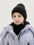 Комплект шапка и снуд  12з17725 черный от производителя NIKASTYLE