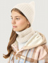 Комплект шапка и снуд 12м21426 молоко от производителя NIKASTYLE