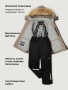 Костюм п7з10526 серый песок/черный от производителя NIKASTYLE