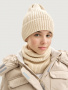Комплект шапка и снуд  12з17725 молоко от производителя NIKASTYLE