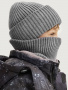 Комплект шапка и снуд  12з16525 серый от производителя NIKASTYLE